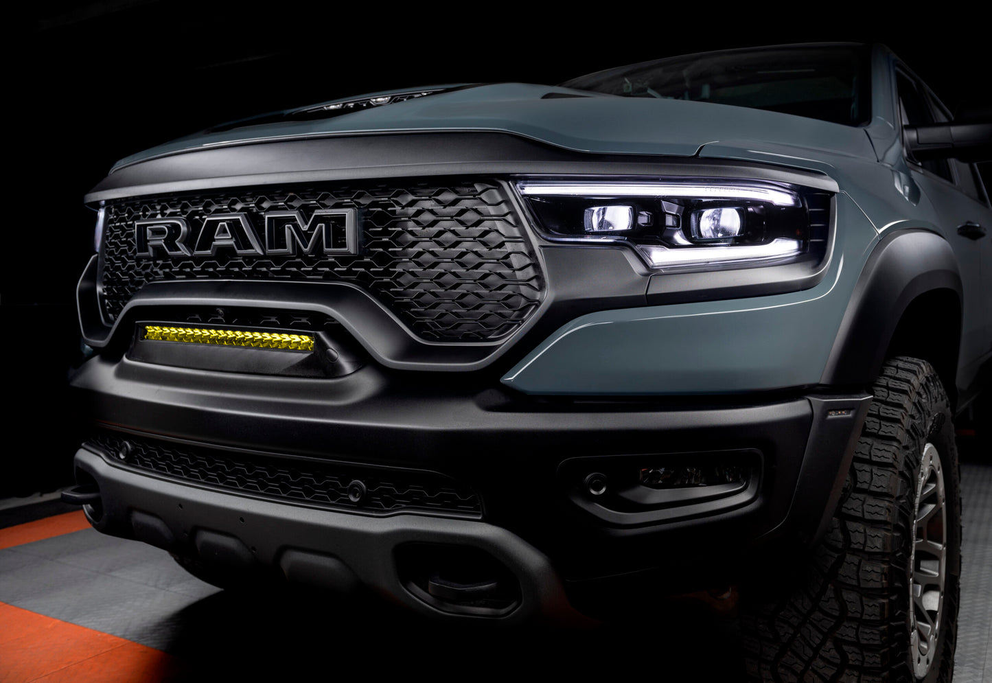 Oracle Lighting - 2019-2022 RAM Rebel/TRX Front Bumper Flush LED Light Bar System - 5885-006