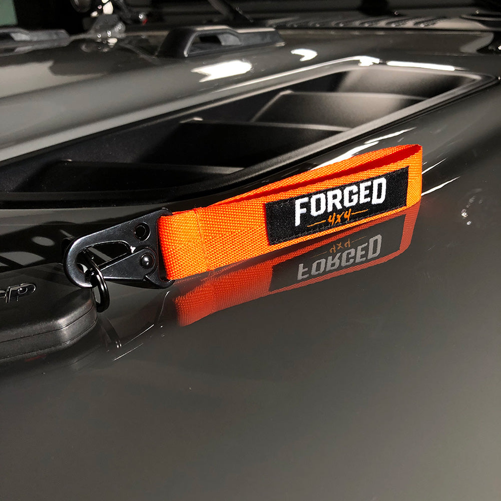 Forged4x4 Orange Lanyard Keychain
