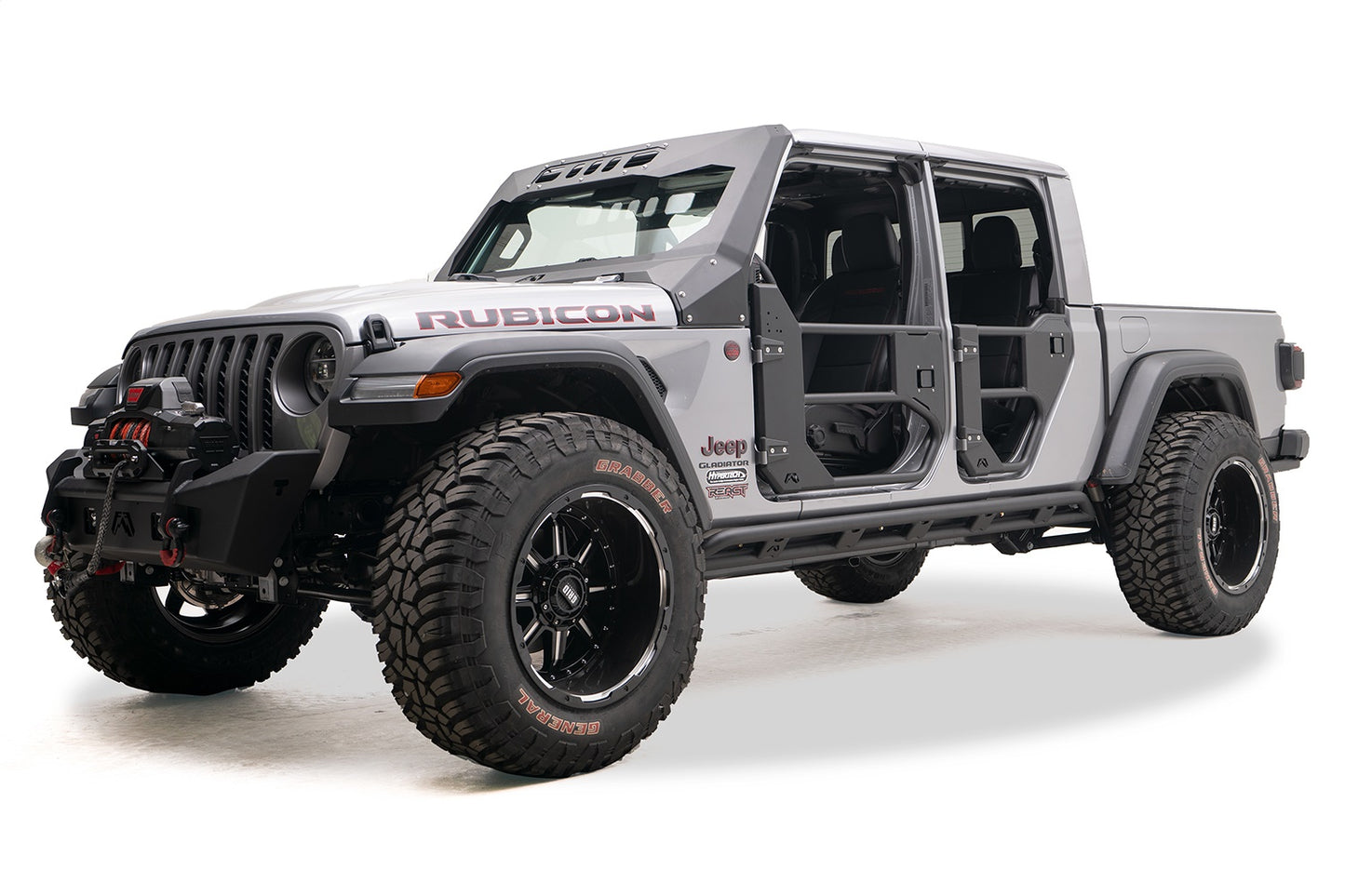 Fab Fours - Rock Slider; 2 Stage Black Powder Coated; w/Tube; - JT20-G1850-1