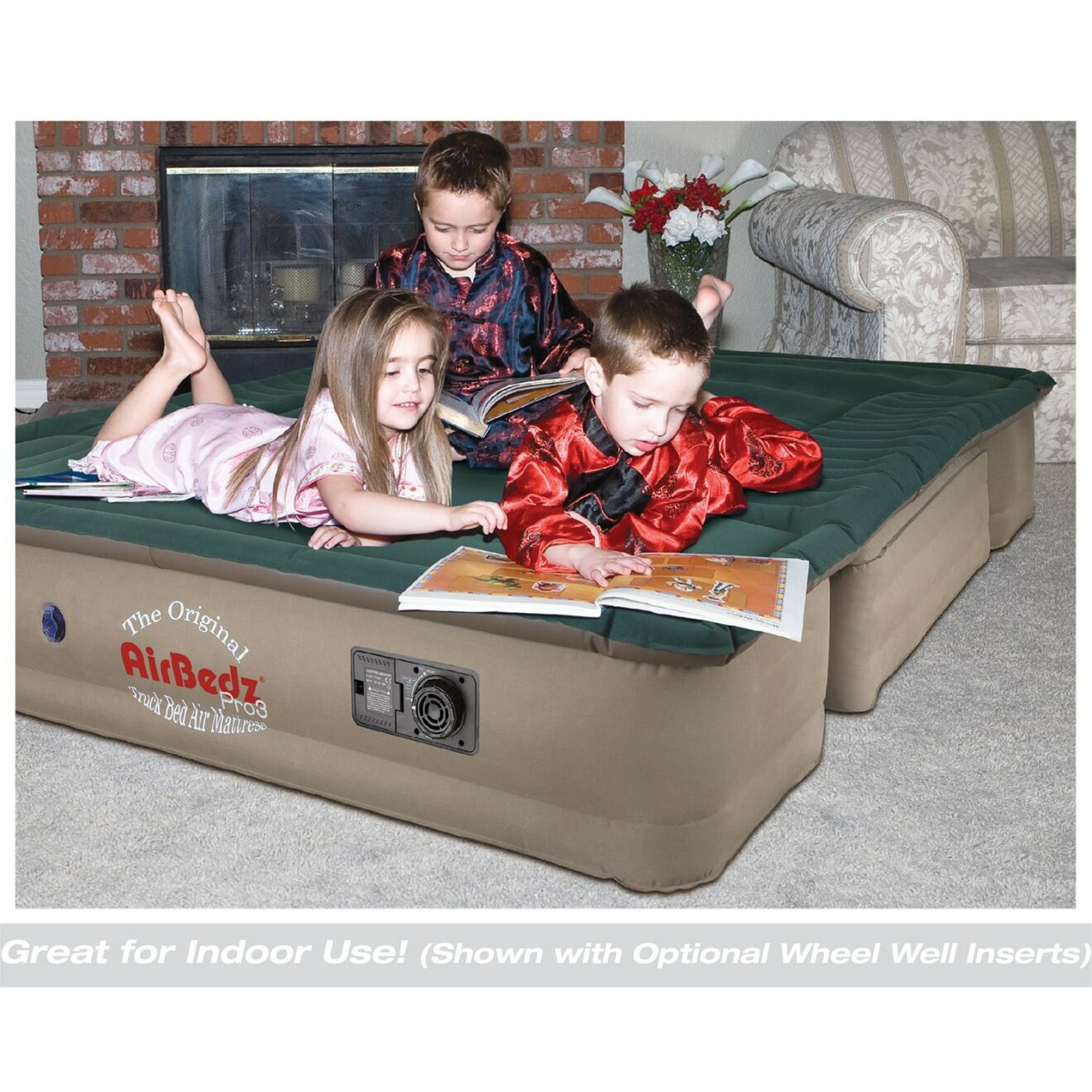 “AirBedz Pro3” Truck Bed Mattress with Built-in DC Air Pump