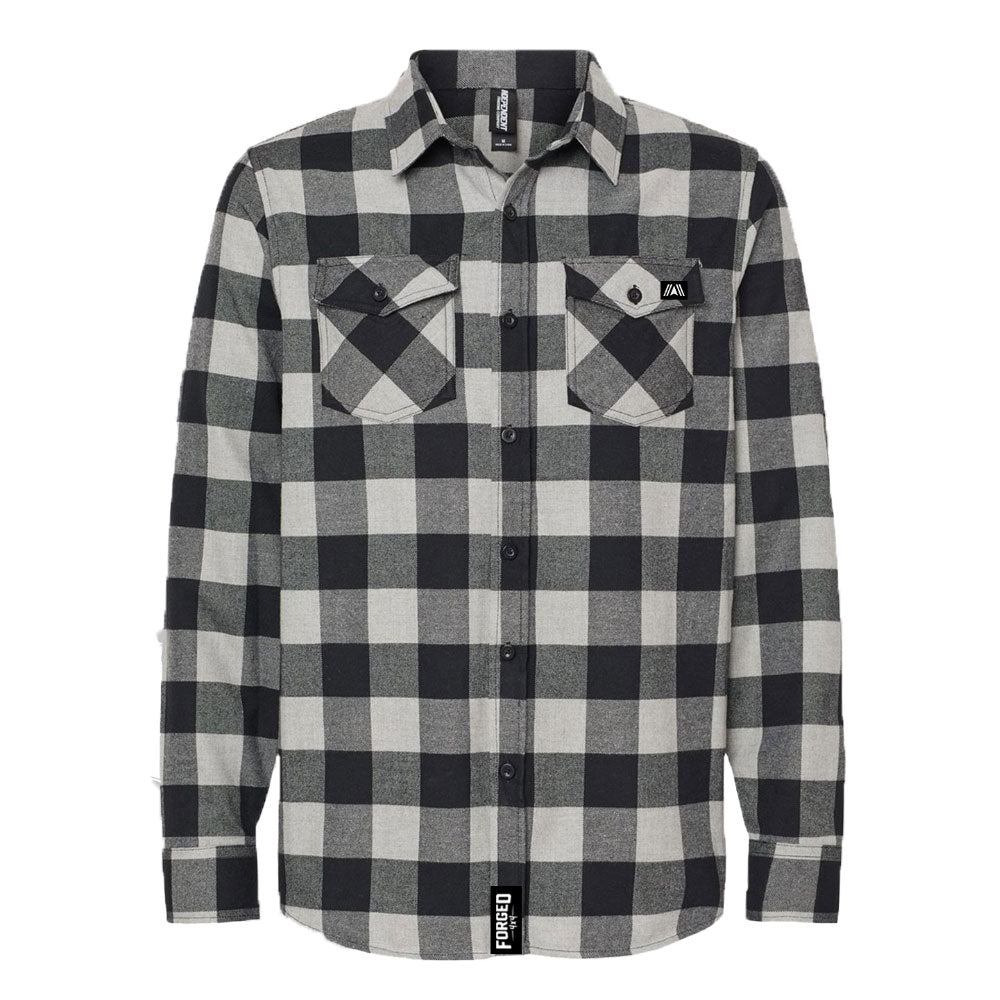 The Athena - Black and White Longsleeve Flannel