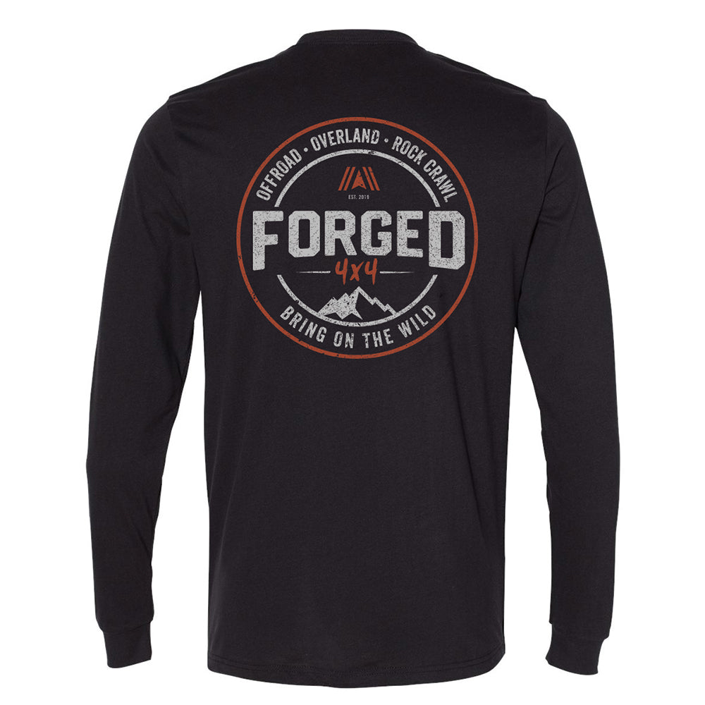 Long Sleeve Black Forged Signature T-Shirt