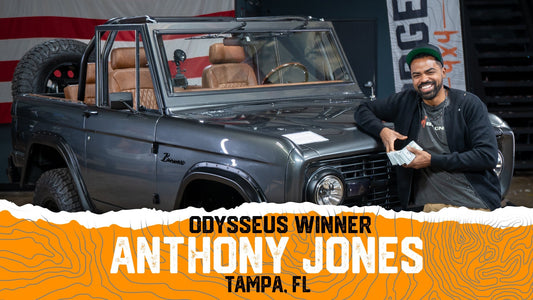 Congrats to the Winner of Odysseus - 1970 Ford Bronco & $50,000