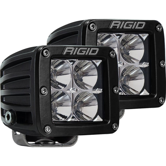 RIGID Industries - D-Series PRO LED Light, Flood Optic, Surface Mount, Pair - 202113