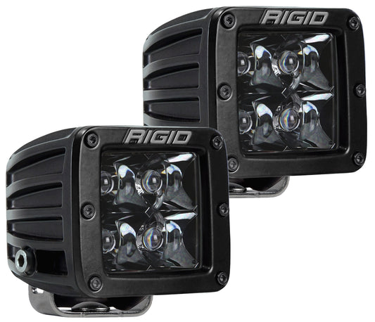 RIGID Industries - D-Series PRO Midnight Edition, Spot Optic, Surface Mount, Pair - 202213BLK