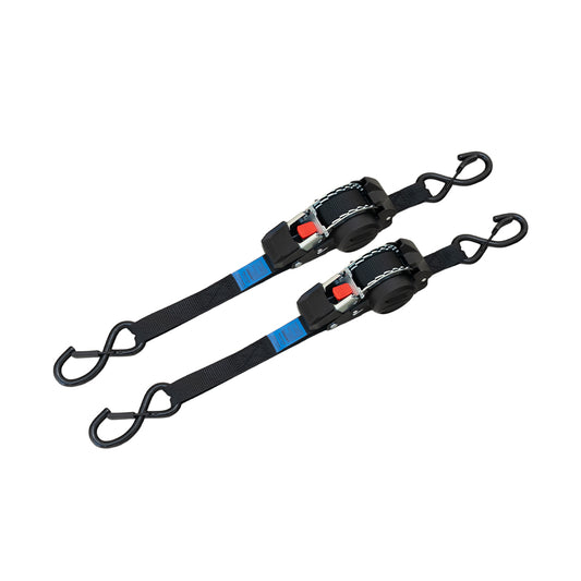 Retractable Ratchet Straps (2 Pack)