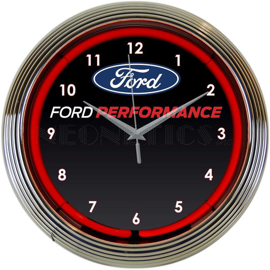 Neonetics Ford Performance Red Neon Clock