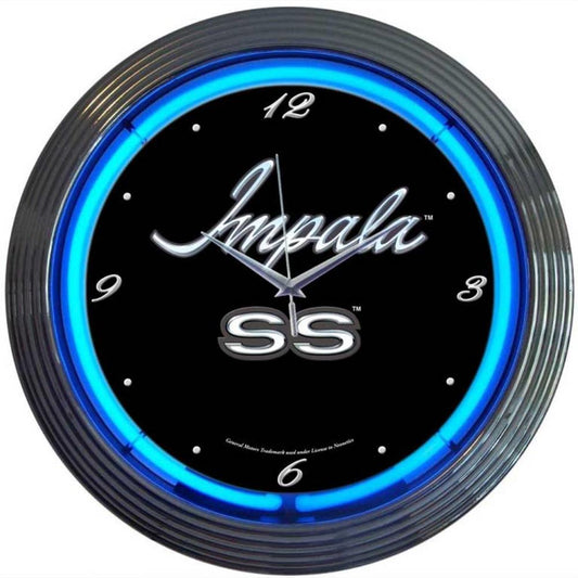 Neonetics Impala SS Blue Neon Clock 15"