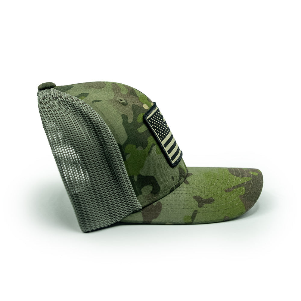 Camo Flag Flexfit Hat