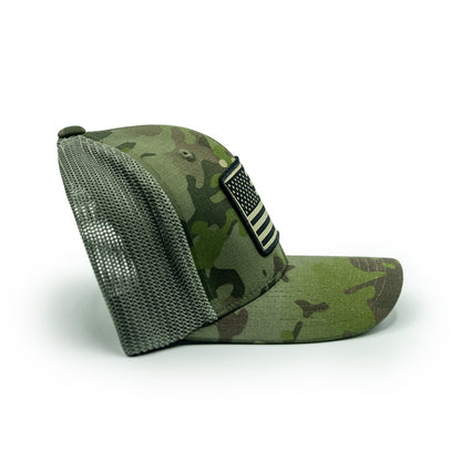 Camo Flag Flexfit Hat