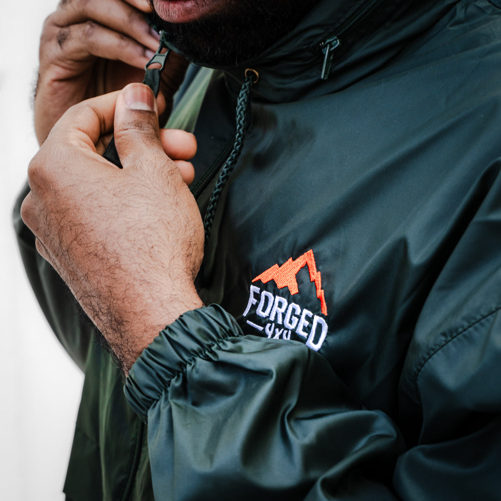 Trekker Forest Green Windbreaker