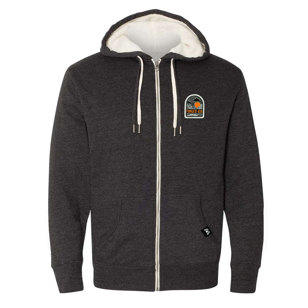 Rugged Dusk Sherpa lined Hoodie