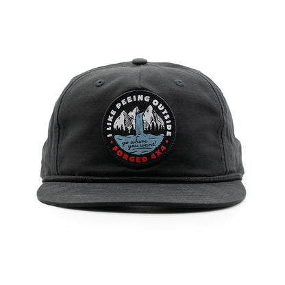 Pee Outside Nylon Structured Hat