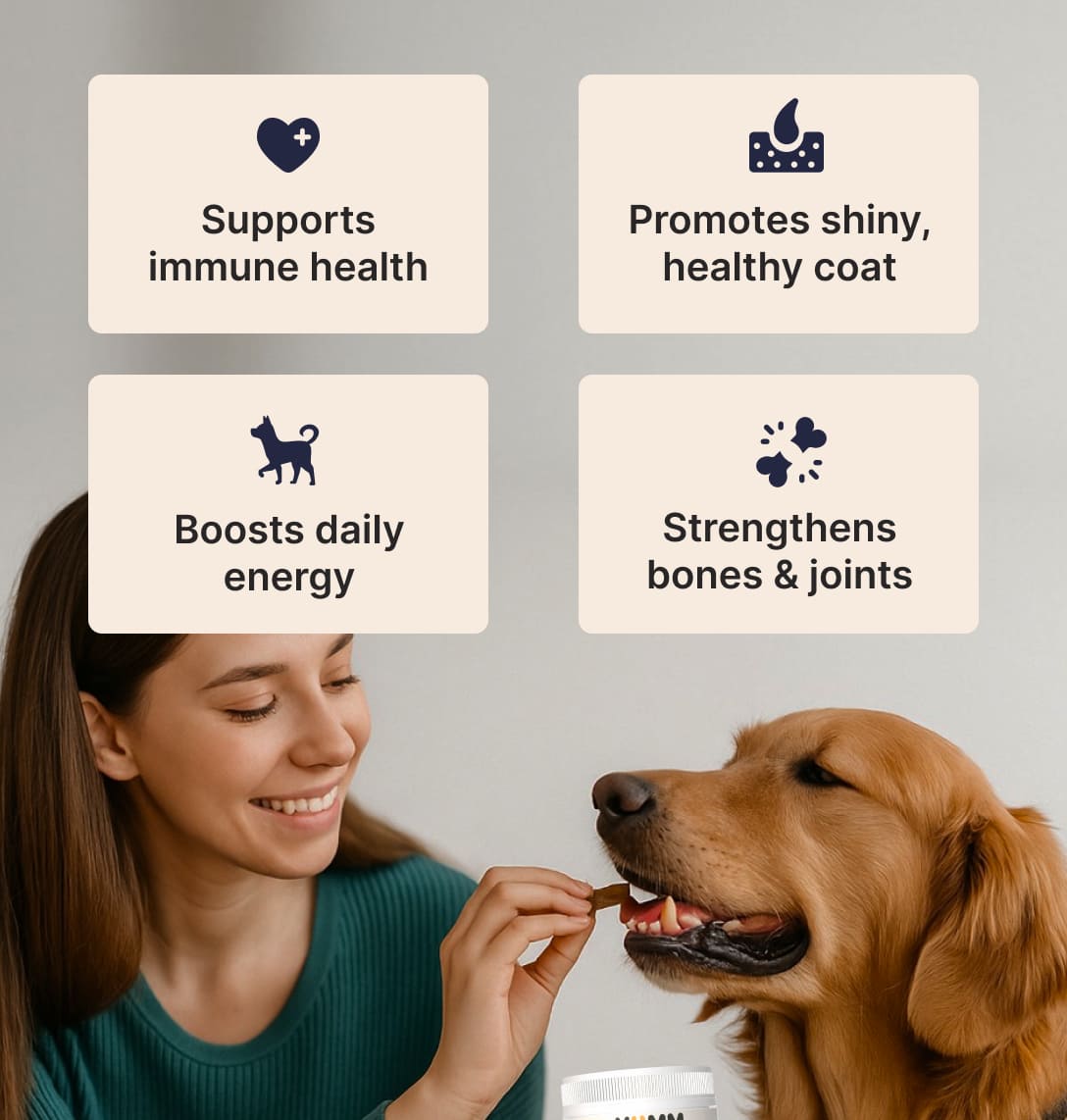 Daily Multivitamin for Dogs 1+1 Bundle(Chicken & Beef)