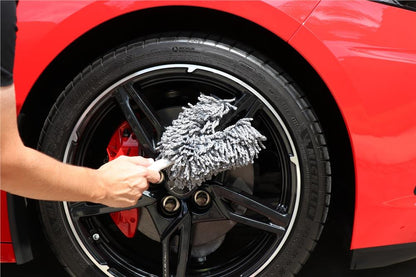 Golden Shine Tire & Trim Dressing and California Car Duster Wheel Cleaning Kit (CCC)
