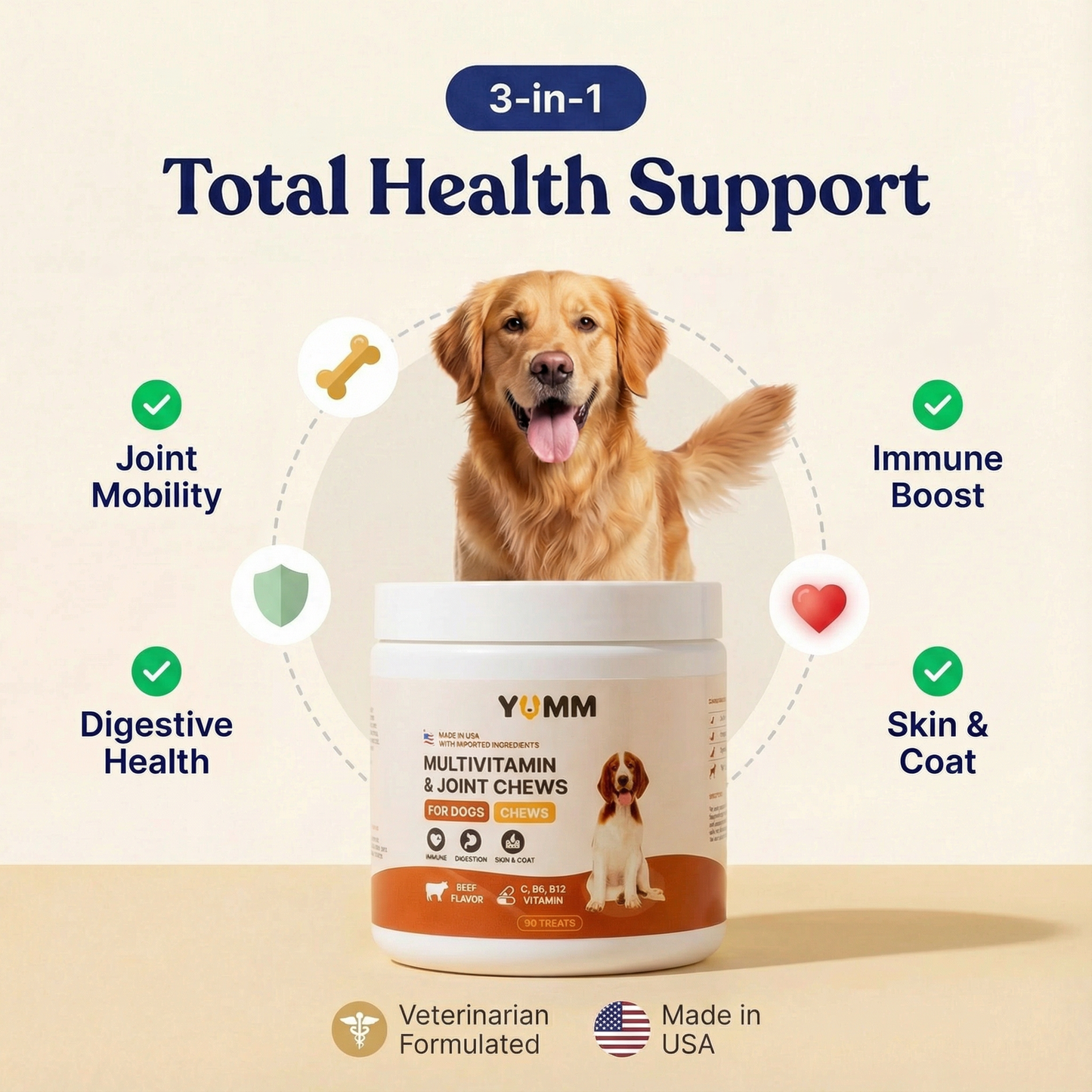 Daily Joint + Multivitamin Soft Chews for Dogs
