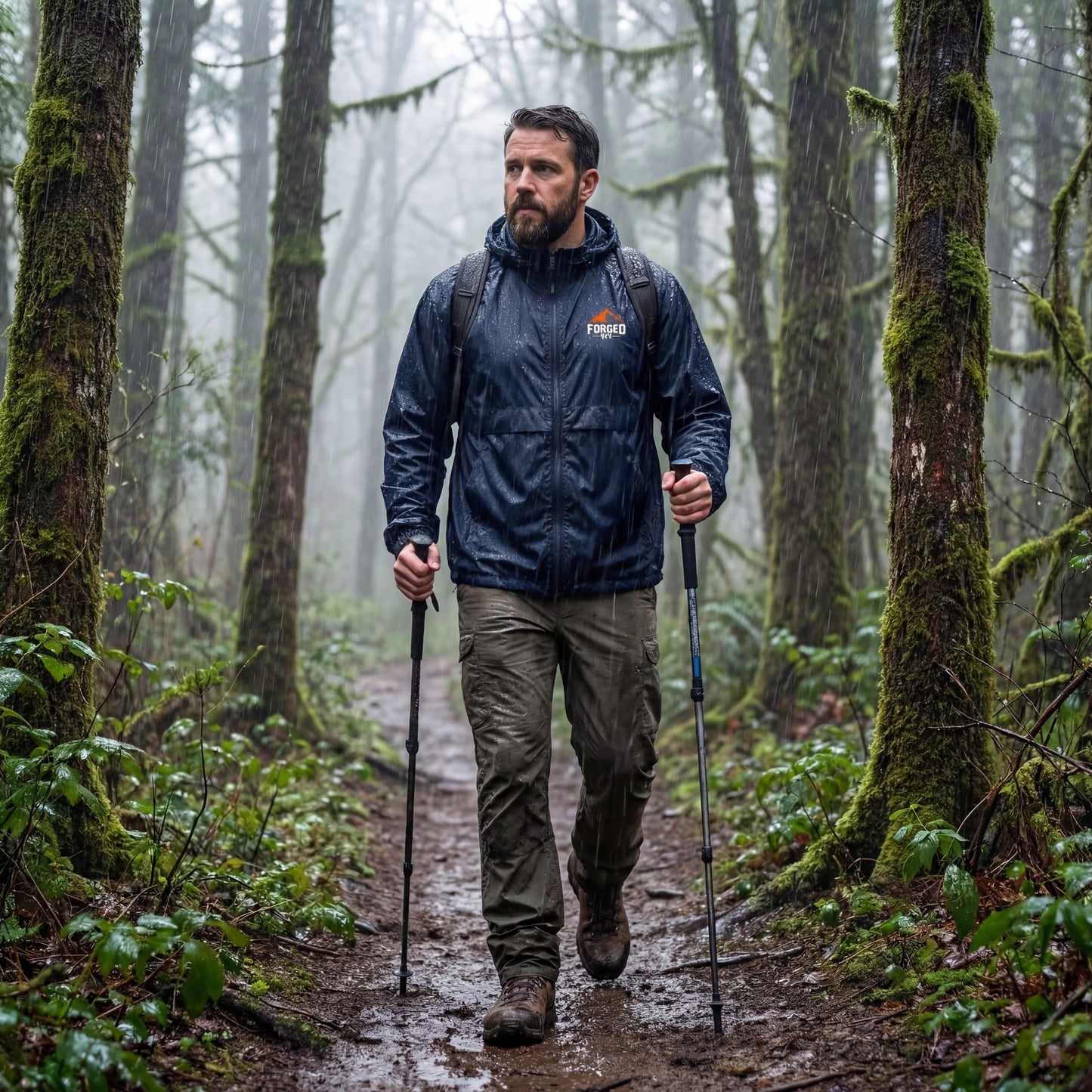Trekker Navy Windbreaker