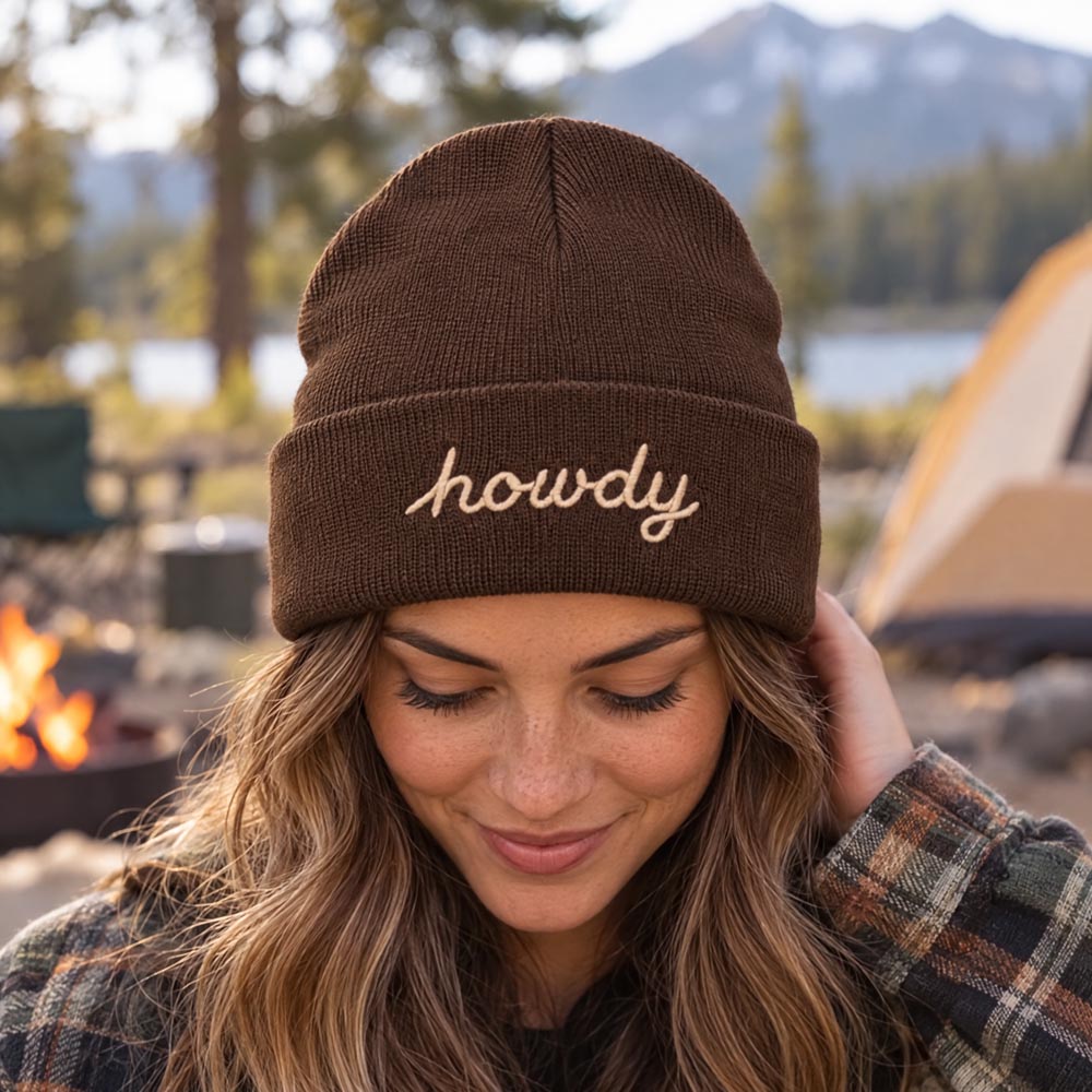 Howdy Script Beanie