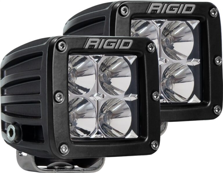 RIGID Industries - D-Series PRO LED Light, Flood Optic, Surface Mount, Pair - 202113