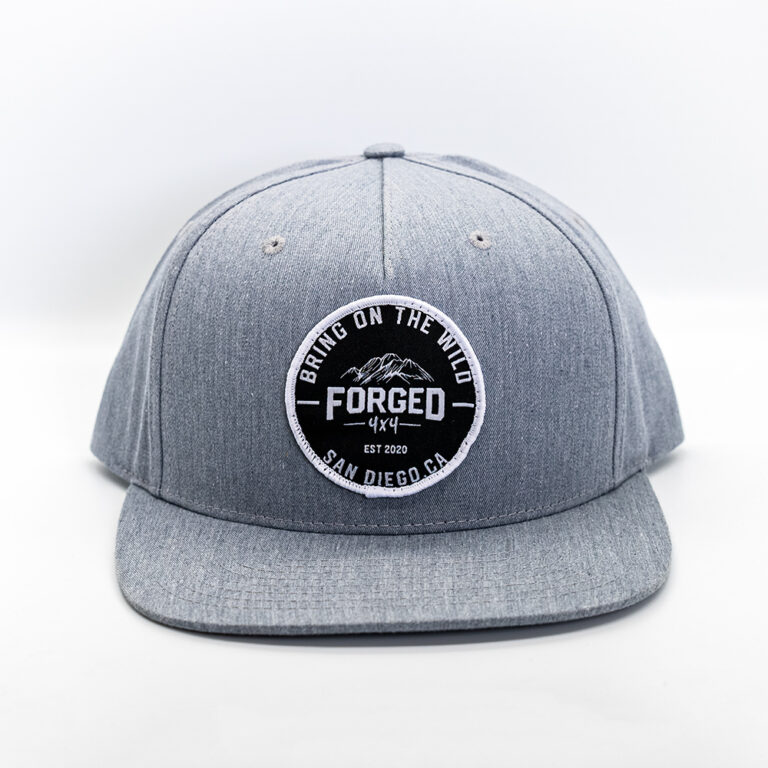 The Wild - Heather Grey & Black Patch Snapback