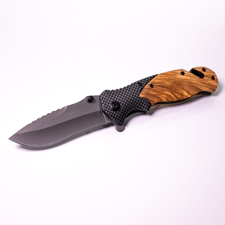 Tactical Olivewood Stainless Steel Knife