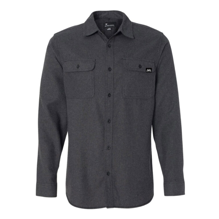 The Hephaestus - Charcoal Solid Flannel
