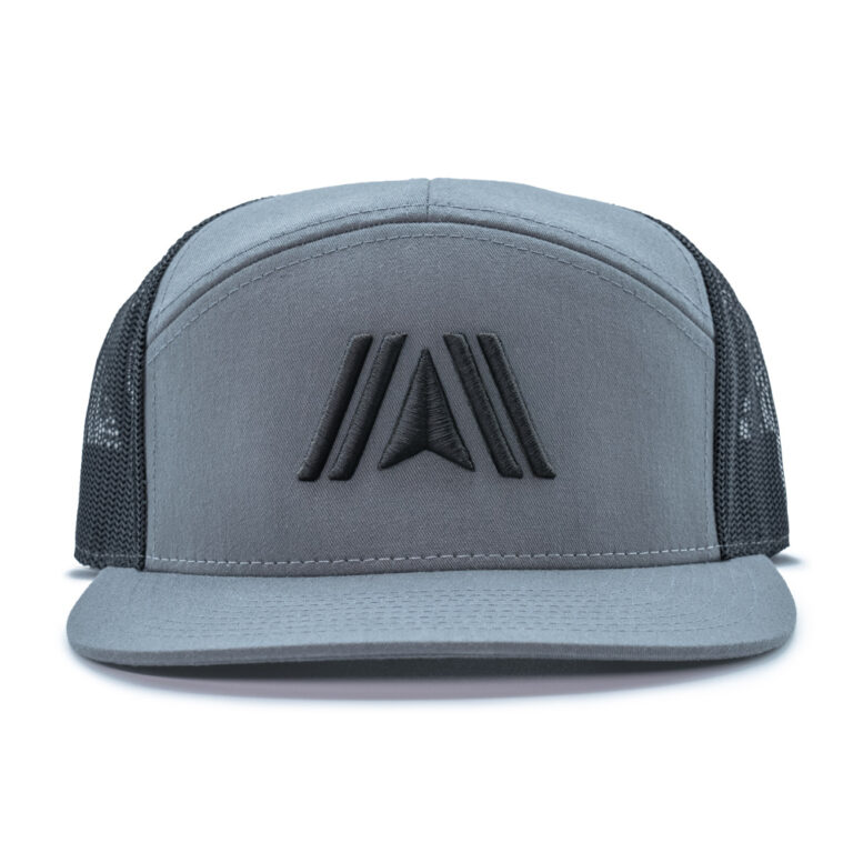 Charcoal & Black Logo Hat