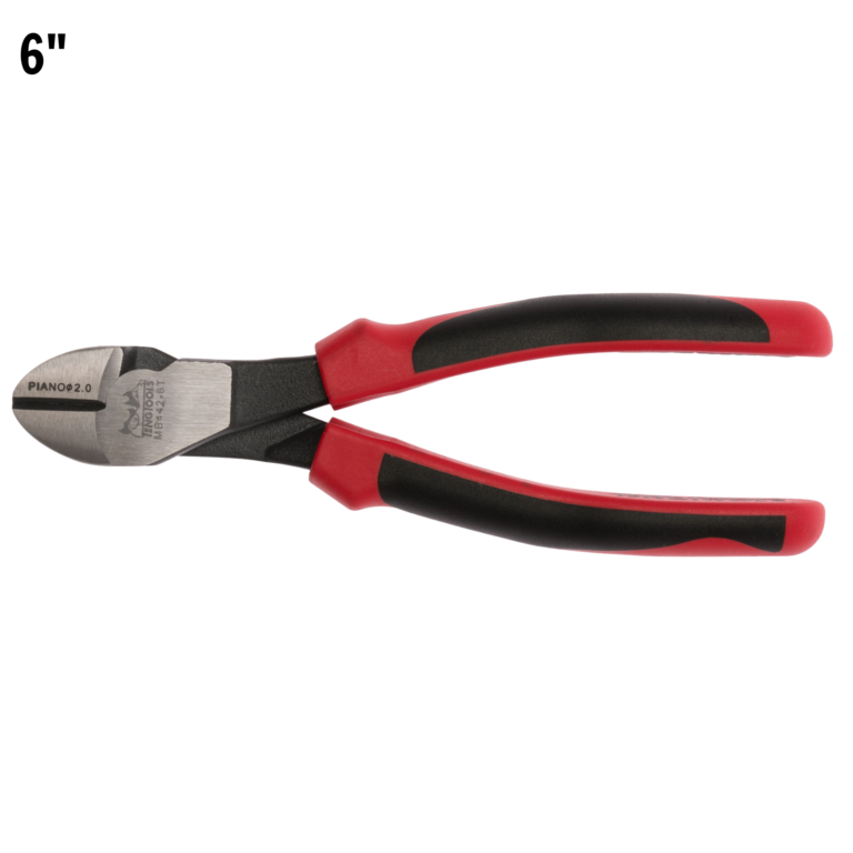 Teng Tools - Teng Tools 6 Inch Heavy Duty Precision Side Cutting Pliers With TPR Grip Handles - MB442-6T - MB442-6T