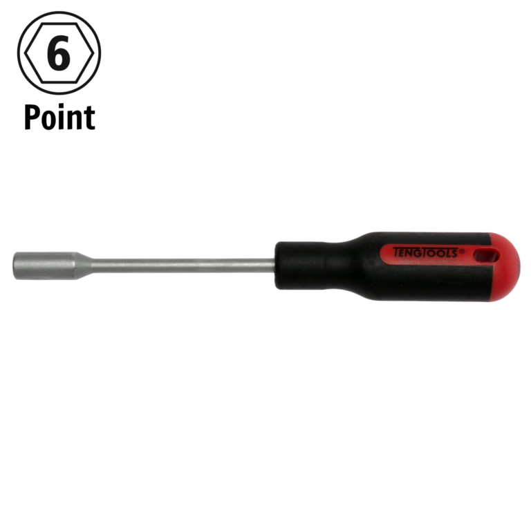 Teng Tools - Teng Tools 6mm 6 Point Opening Durable Chrome Vanadium Steel Nut Driver - MDN406 - MDN406