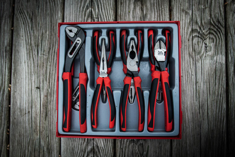 Teng Tools - Teng Tools 8 Piece Plier Set Tool Tray (Side Cutters, Linesman, Long Nose, Water Pump) - TTD441-T - TEN-O-TTD441T