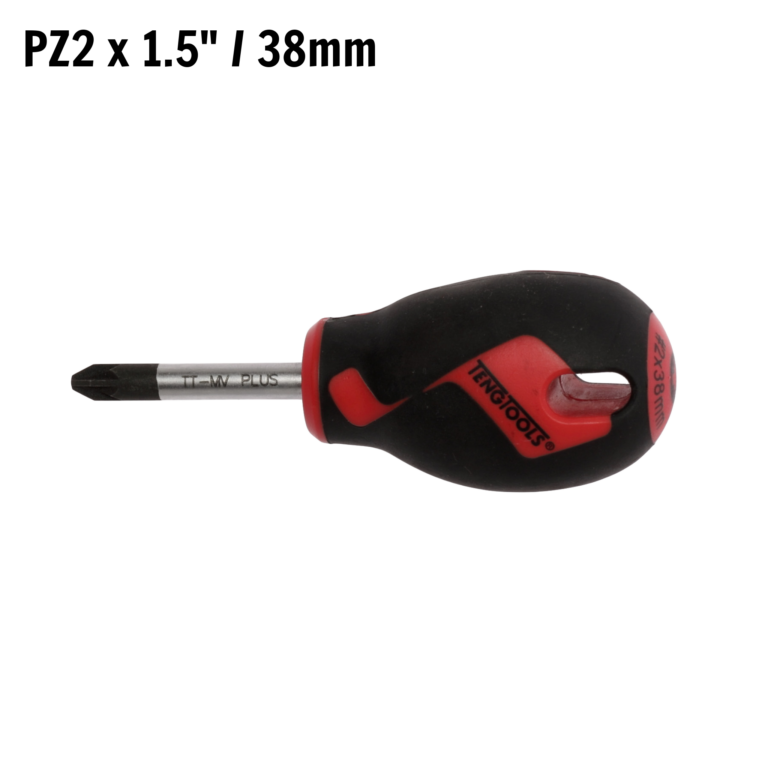 Teng Tools - Teng Tools Pozi Drive PZ2 x 1.5 inch / 38mm Screwdriver with Ergonomic, Comfortable Handle - MD962N3 - MD962N3