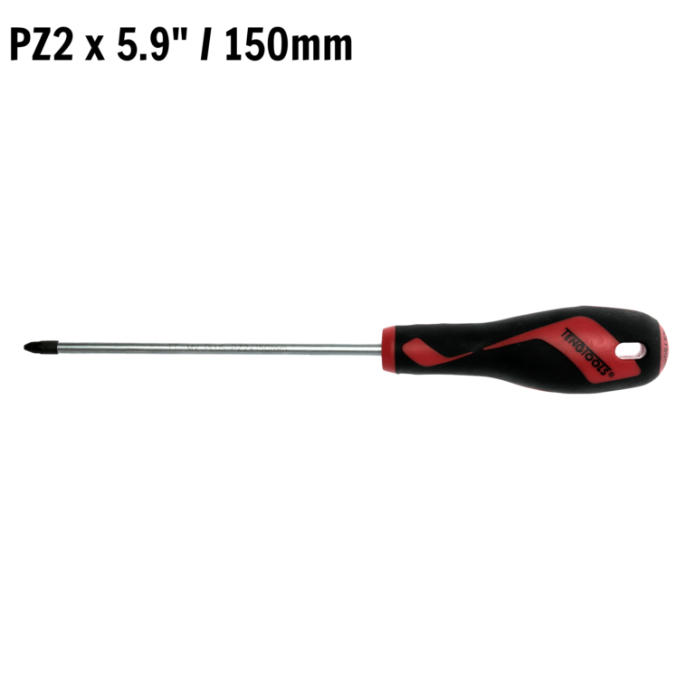 Teng Tools - Teng Tools Pozi Drive PZ2 x 5.9 inch / 150mm Screwdriver with Ergonomic, Comfortable Handle - MD962N1 - MD962N1