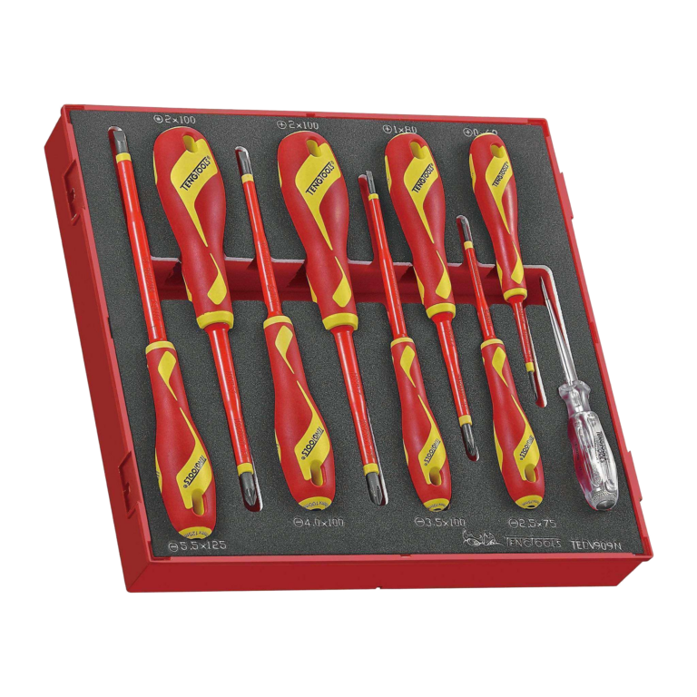 Teng Tools - Teng Tools 29 Piece 1000 Volt Insulated Slotted, PH, PZ & Torque Screwdriver & Plier Electricians Portable EVA Foam Tool Kit - TC-6TE02 - TC-6TE02