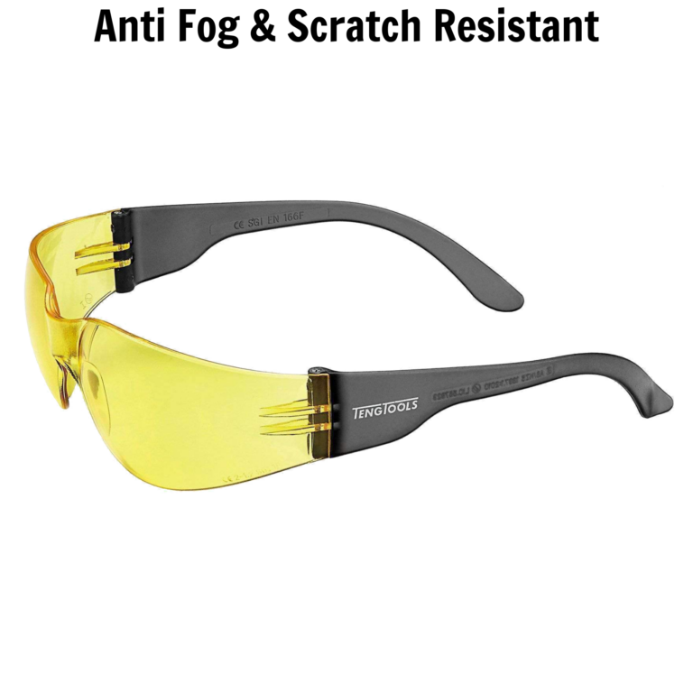 Teng Tools - Teng Tools Anti Fog, Scratch Resistant Safety Glasses With Yellow Lenses & Side Protection - SG960Y - SG960Y