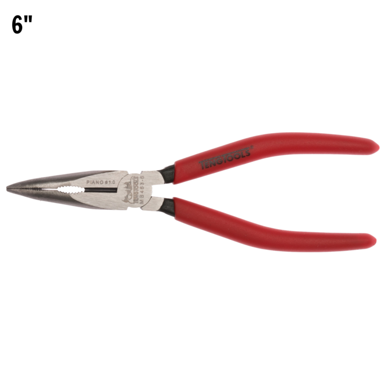 Teng Tools - Teng Tools 6 Inch Vinyl Grip 45 Degree Bent / Angled Long Nose Pliers - MB463-6 - MB463-6