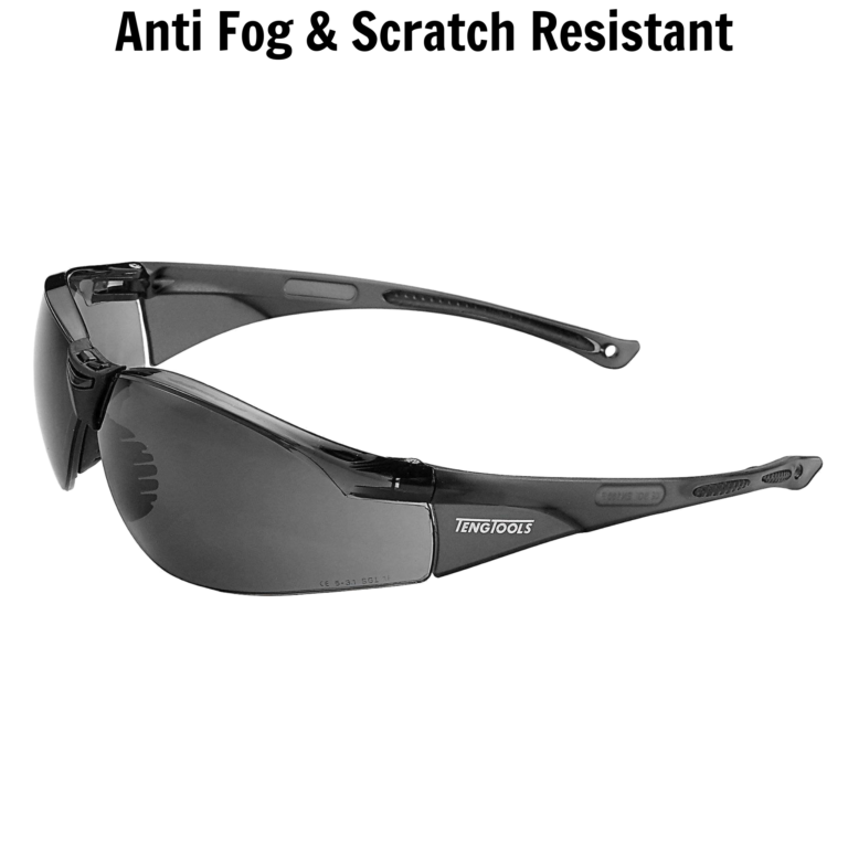 Teng Tools - Teng Tools Anti Fog, Scratch Resistant Sports Inspired Safety Glasses With Grey Lenses - SG713G - SG713G