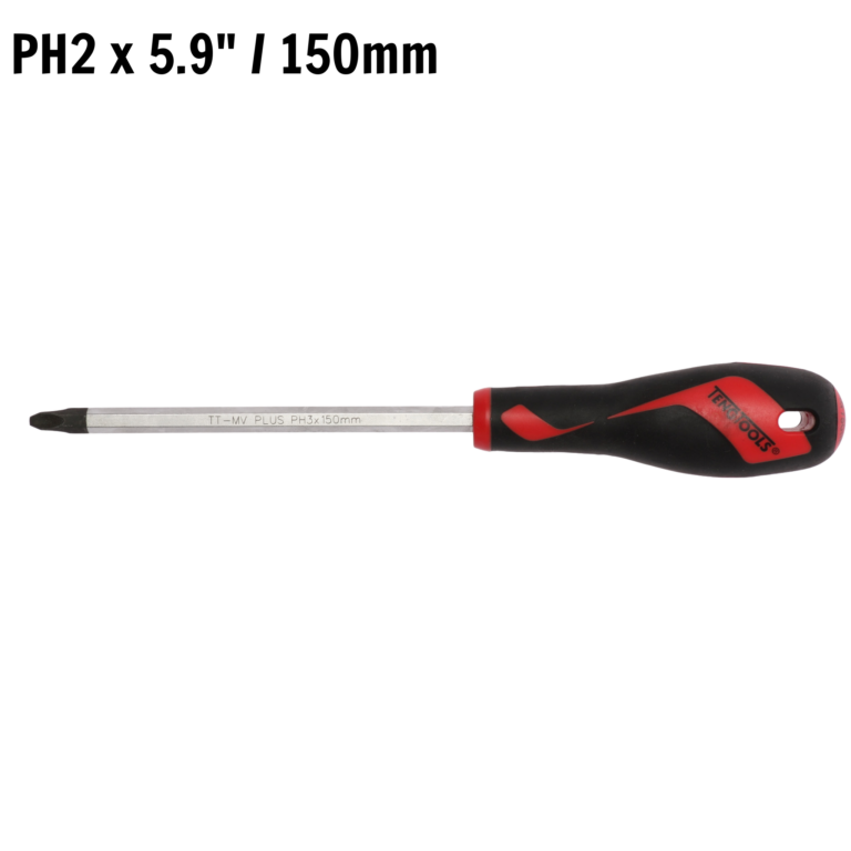 Teng Tools - Teng Tools PH3 x 5.9 Inch/150mm Head Phillips Screwdriver + Ergonomic, Comfortable Handle - MD953N - MD953N