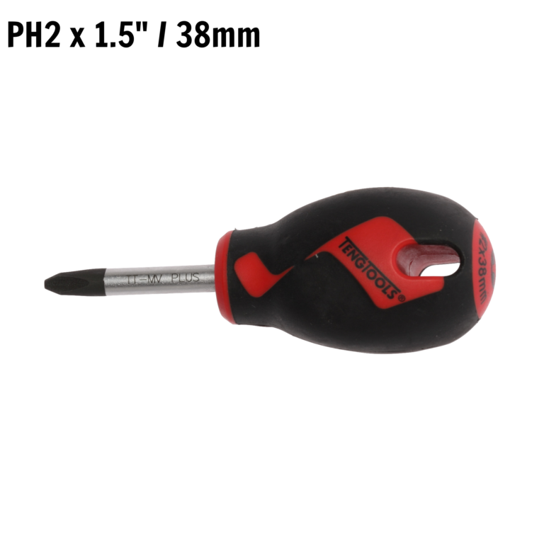 Teng Tools - Teng Tools PH2 x 1.5 Inch / 38mm Head Phillips Screwdriver + Ergonomic, Comfortable Handle - MD948N - MD948N