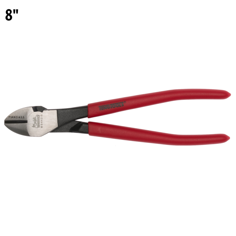 Teng Tools - Teng Tools 8 Inch Heavy Duty Precision Side Cutting Pliers With Vinyl Handles - MB442-8 - MB442-8