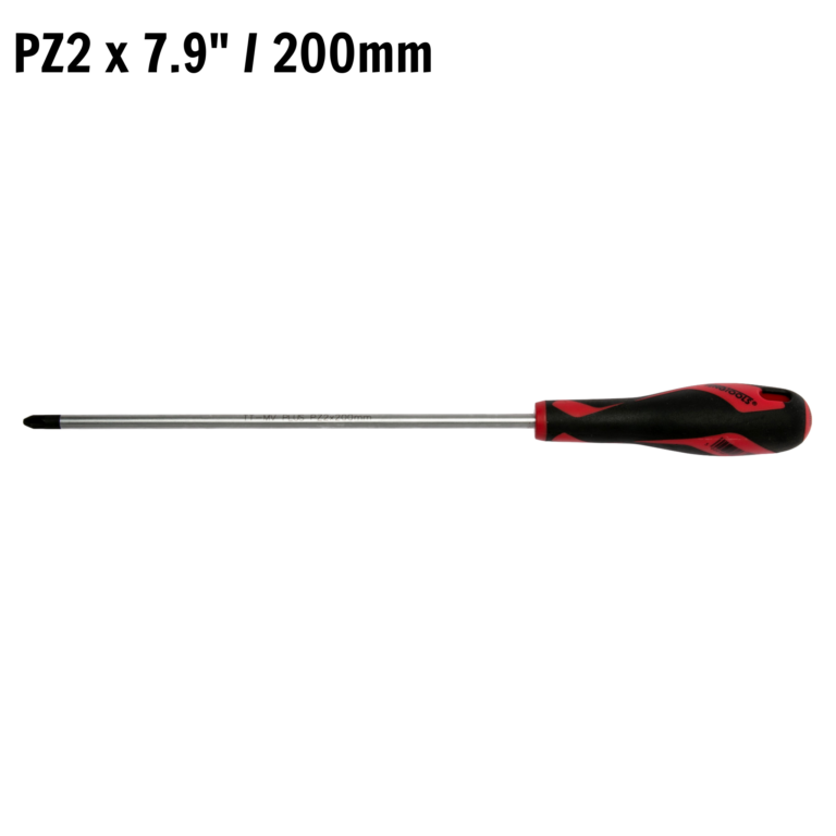 Teng Tools - Teng Tools Pozi Drive PZ2 x 7.9 inch / 200mm Screwdriver with Ergonomic, Comfortable Handle - MD962N4A - MD962N4A