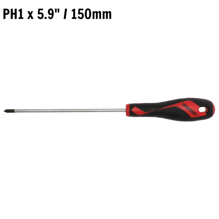 Teng Tools - Teng Tools PH1 x 5.9 Inch/150mm Head Phillips Screwdriver + Ergonomic, Comfortable Handle - MD947N2 - MD947N2