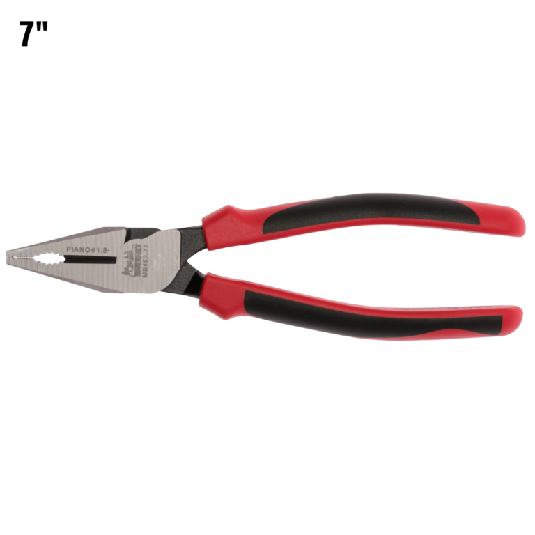 Teng Tools - Teng Tools 7 Inch High Leverage TPR Grip Handle Lineman's Pliers - MB452-7T - MB452-7T