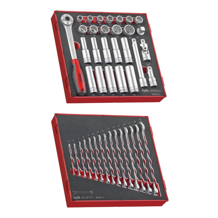 Teng Tools - Teng Tools 183 Piece Complete Mixed EVA Foam Service Tool Kit With Black USA Tool Box - TC806NBK-USA2 - TC806NBK-USA2