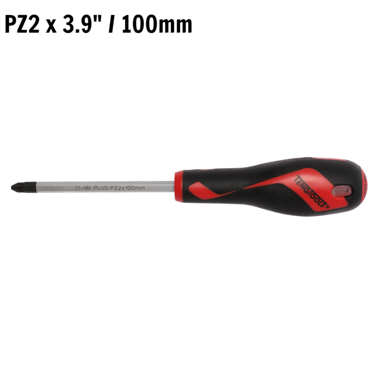 Teng Tools - Teng Tools Pozi Drive PZ2 x 3.9 inch / 100mm Screwdriver with Ergonomic, Comfortable Handle - MD962N2 - MD962N2