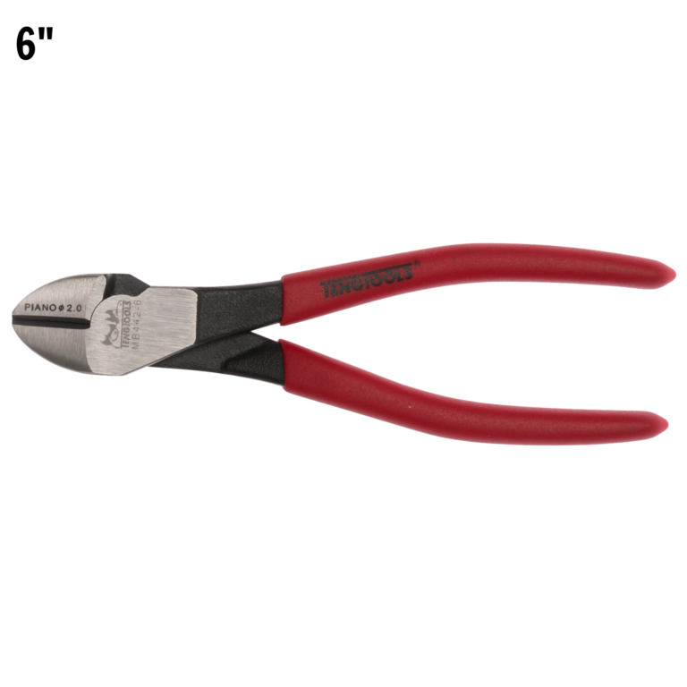 Teng Tools - Teng Tools 6 Inch Heavy Duty Precision Side Cutting Pliers With Vinyl Handles - MB442-6 - MB442-6