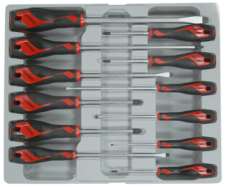 Teng Tools - Teng Tools 12 Piece Screwdriver Set (Flat, PH, PZ) - MD912N - TEN-O-MD912N