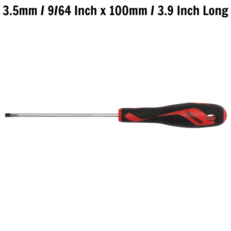 Teng Tools - Teng Tools 3.5mm / 9/64 Inch x 100mm / 3.9 Inch Long Flat Type Slotted Head Screwdriver - MD916N1 - MD916N1