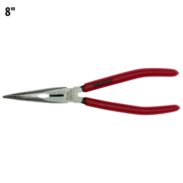 Teng Tools - Teng Tools 8 Inch Vinyl Grip 45 Degree Bent / Angled Long Nose Pliers - MB463-8 - MB463-8